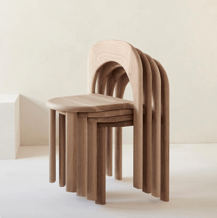 เก้าอี้ไม้ MY DOLLS HOUSE MINT สีไม้อ่อน_2